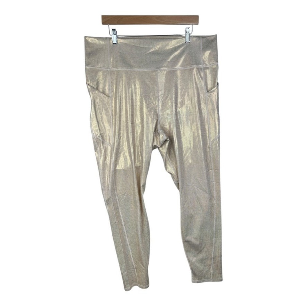 FABLETICS | Oasis PureLuxe High-Waisted Legging - Gold Hologram Size 4X